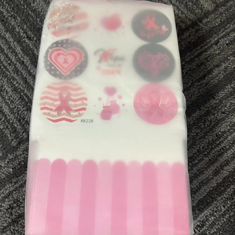 36 Pcs Breast Cancer Awareness Gift Bags Pink Ribbon Party Favor Bags